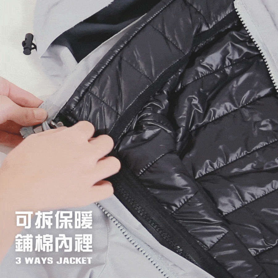【悍鋒衣．童款】3合1機能外套．為極地而生禦寒極品．SGS多重認證
