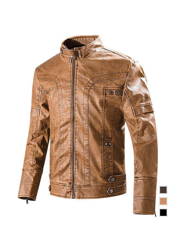 騎士風格單品．保暖刷絨．皮衣外套機車夾克
