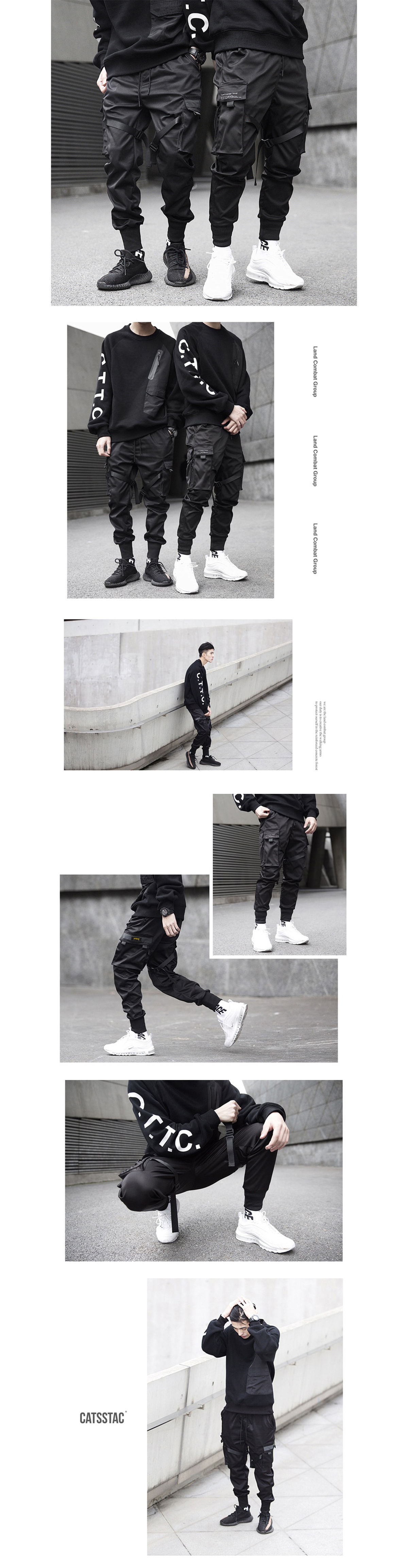 工裝風格單品．韓國設計．傘兵褲