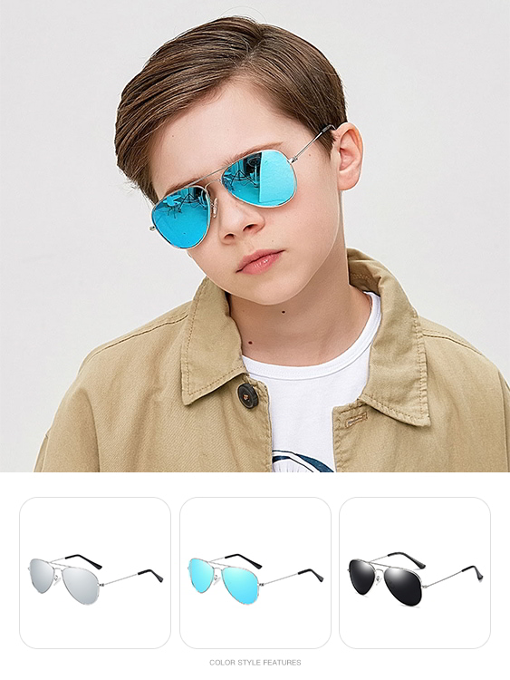 兒童太陽眼鏡．復古兒童墨鏡．童裝